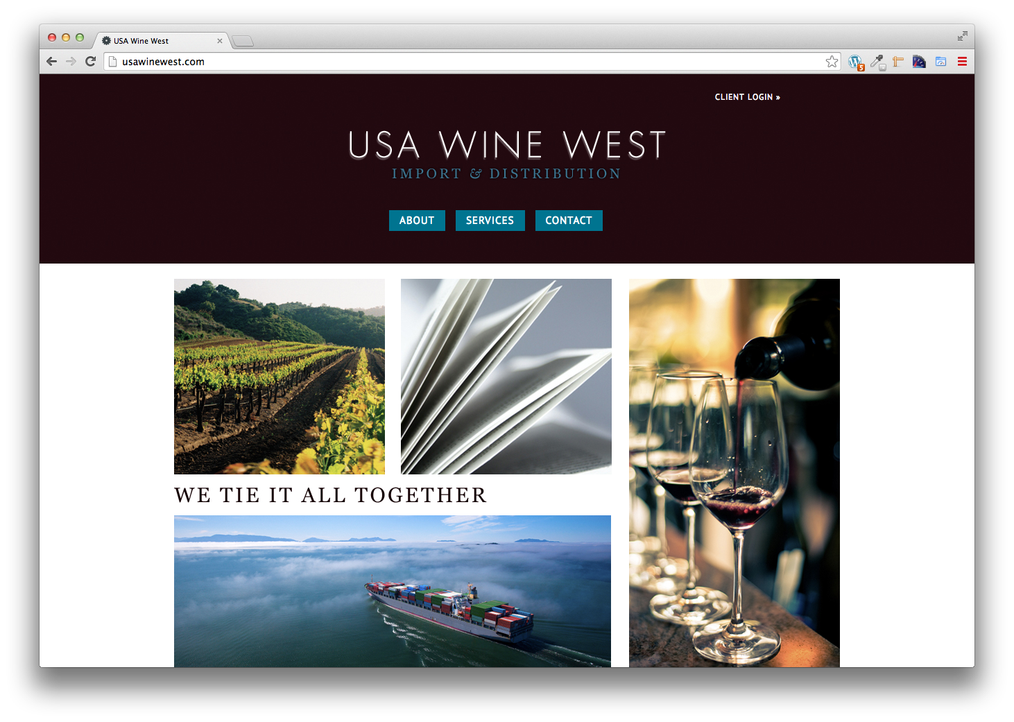 USA Wine West, Website