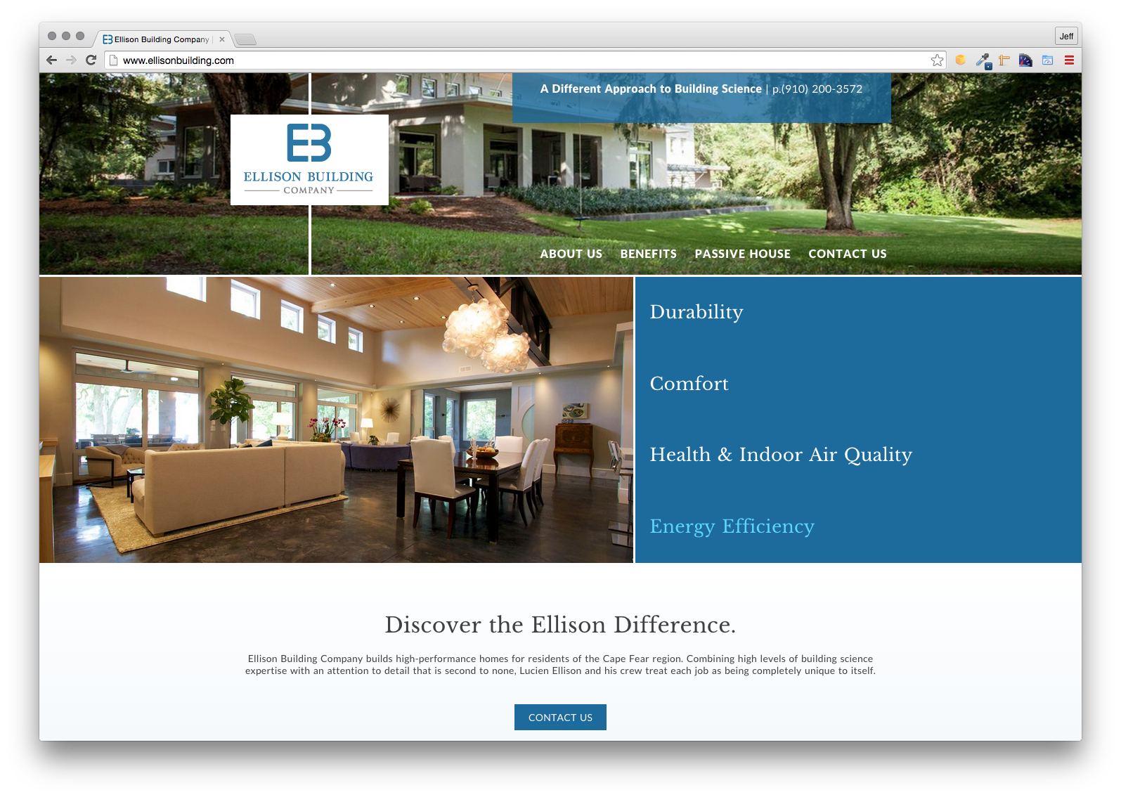 Ellison Building Company, EC Pro Website
